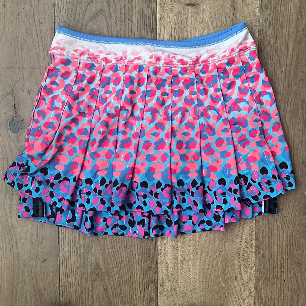 Lucky In Love tennis skirt leopard print size Small 4/6
